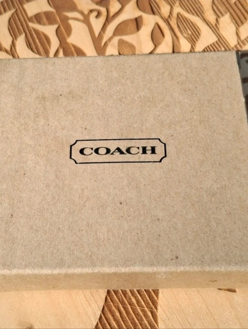 Rare New Vintage Coach Black Glove Tanned Leather Multi-Function Purse #7219